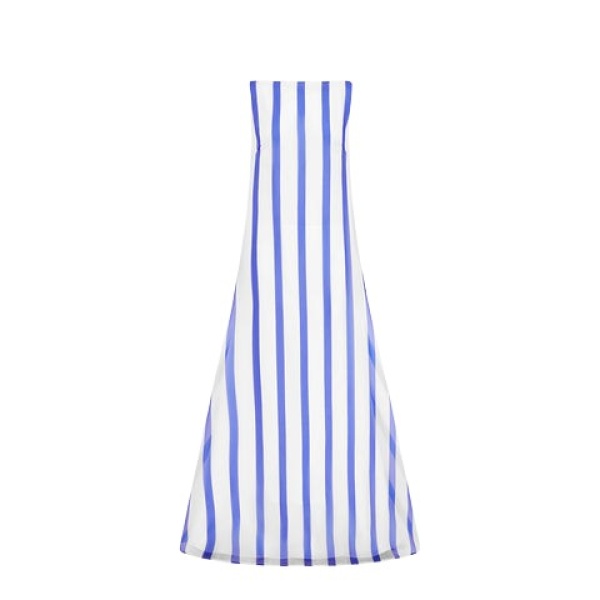 Leo Lin Yumei Striped Open Back Gown