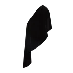 Marmar Halim Crepe Cape With Embroidered Broche Top