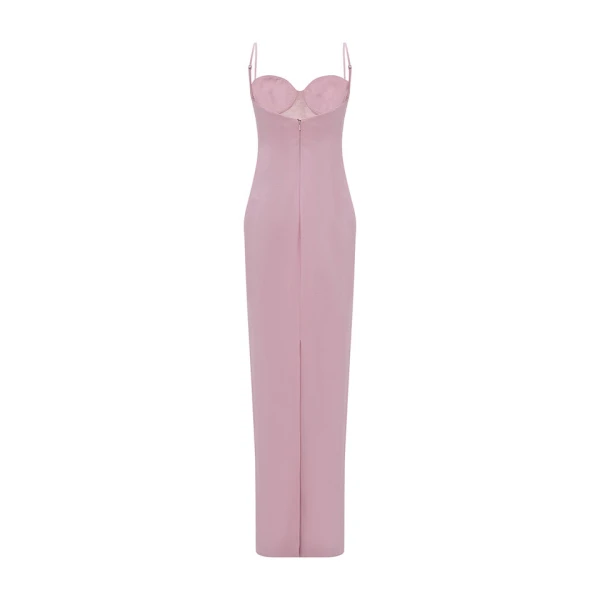 Marmar Halim Crepe Dress With Detailed Bust Dresses