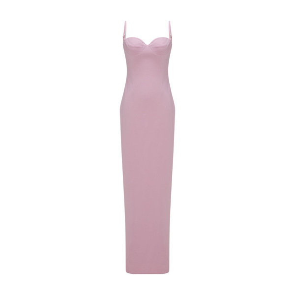 Marmar Halim Crepe Dress With Detailed Bust Dresses