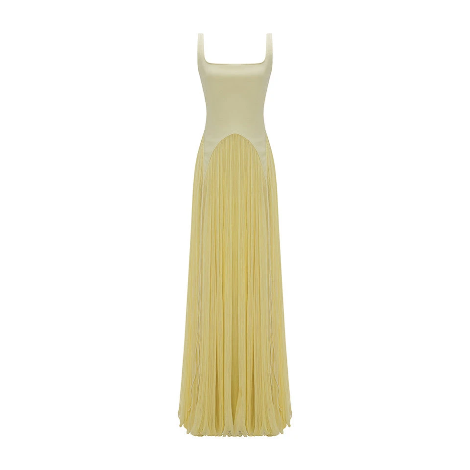 Marmar Halim Crepe Hand Pleated Chiffon Georgette A-Line Dress Dresses Marmar Halim Crepe Hand Pleated Chiffon Georgette A-Line Dress Dresses