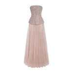 Marmar Halim Crystal-Embellished Stone Laced Top Top