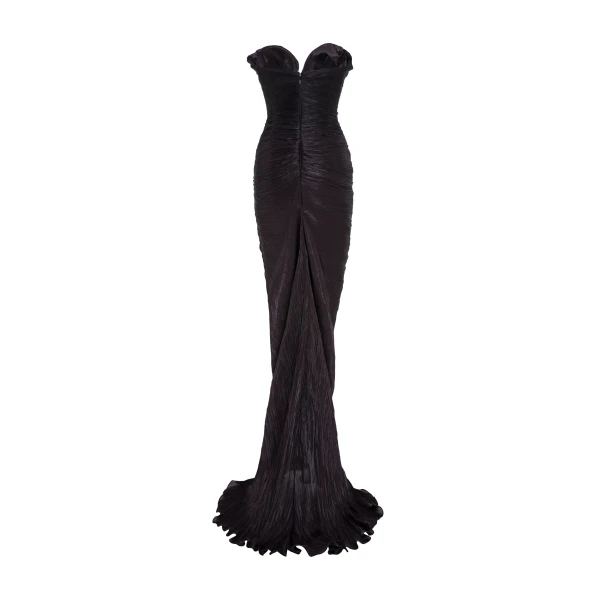Marmar Halim Cutout Silk Slit Gown Gowns