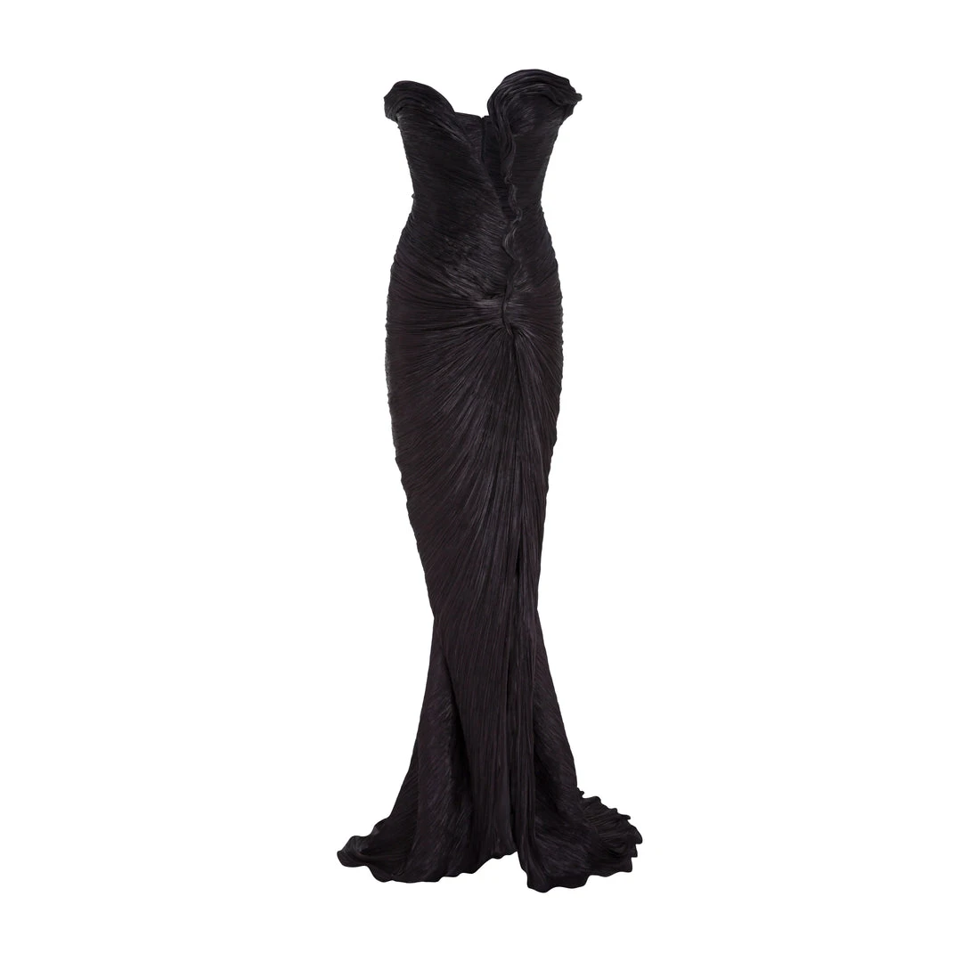 Marmar Halim Cutout Silk Slit Gown Gowns Marmar Halim Cutout Silk Slit Gown Gowns