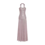 Marmar Halim Dayana - Strapless Pleated Silk Gown With Corset And A-Line Skirt Gowns Marmar Halim Dayana - Strapless Pleated Silk Gown With Corset And A-Line Skirt Gowns