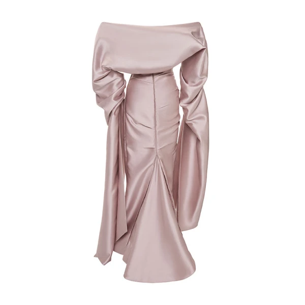 Marmar Halim Draped Mikado Gown Gowns