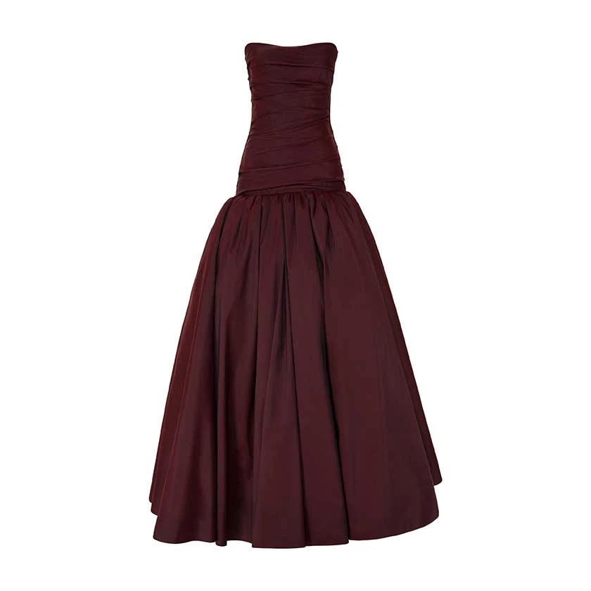 Marmar Halim Draped Taffeta With Ball Skirt Gown Gowns Marmar Halim Draped Taffeta With Ball Skirt Gown Gowns