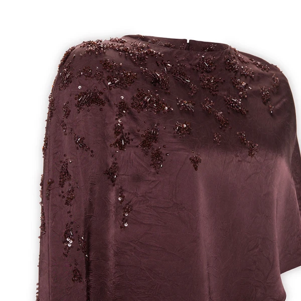 Marmar Halim Embodied Long Front Cape Gown Gowns