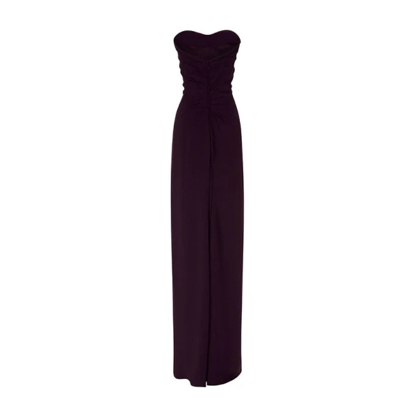 Marmar Halim Hand-Manipulated Crepe Gown With Cape Gowns