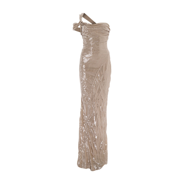 Marmar Halim Hand Pleated Draped Payette Gown Gowns
