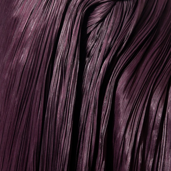 Marmar Halim Hand Pleated Draped Satin-Like Gown With One Shoulder Cape Gowns