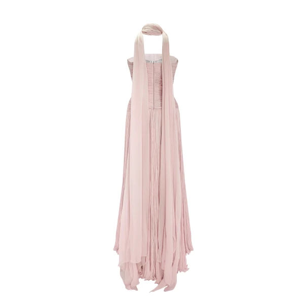 Marmar Halim Hand Pleated Silk Georgette Gown Gowns