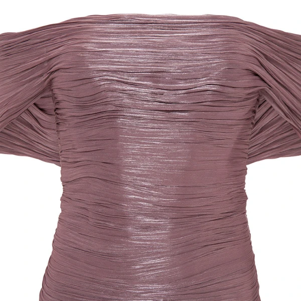 Marmar Halim Hand Pleated Silk With Tail Gown Gowns