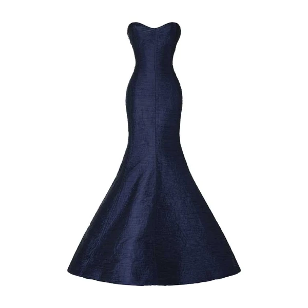 Marmar Halim Pleated Fish Tail Cut Gown Gowns