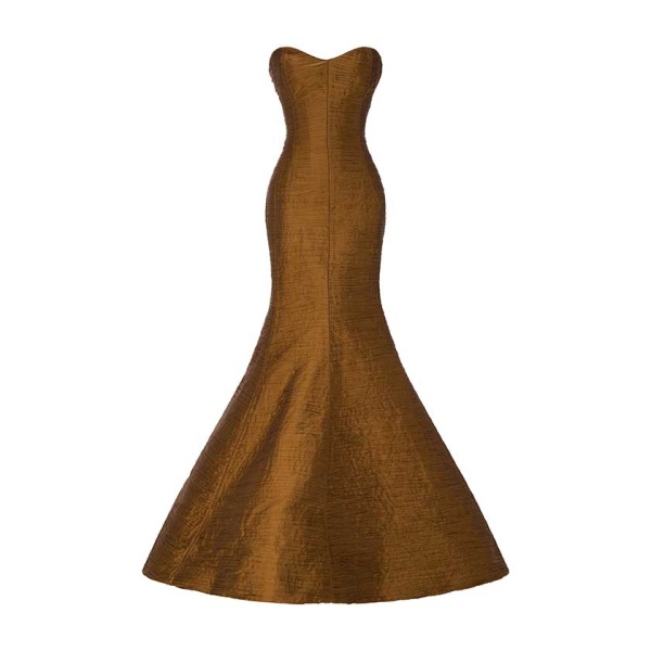 Marmar Halim Pleated Fish Tail Cut Gown Gowns