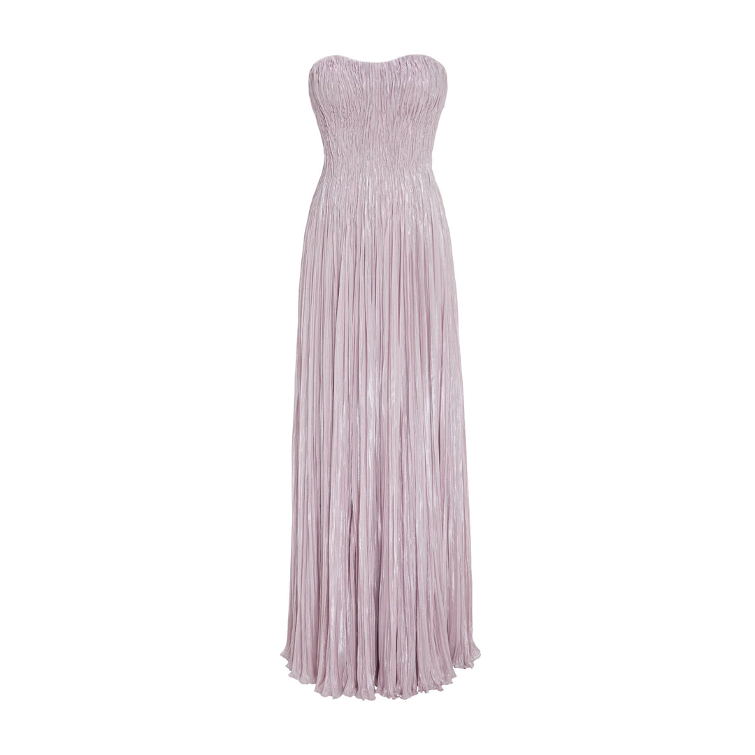 Marmar Halim Pleated Foil Fabric Silk Gown Gowns Marmar Halim Pleated Foil Fabric Silk Gown Gowns