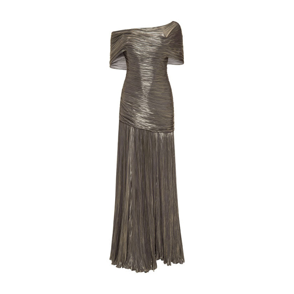 Marmar Halim Pleated Off-Shoulder With Fish Tail Dress Dresses