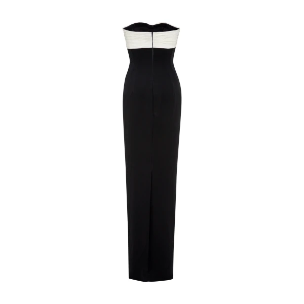 Marmar Halim Pleated Silk Crepe Gown Gowns