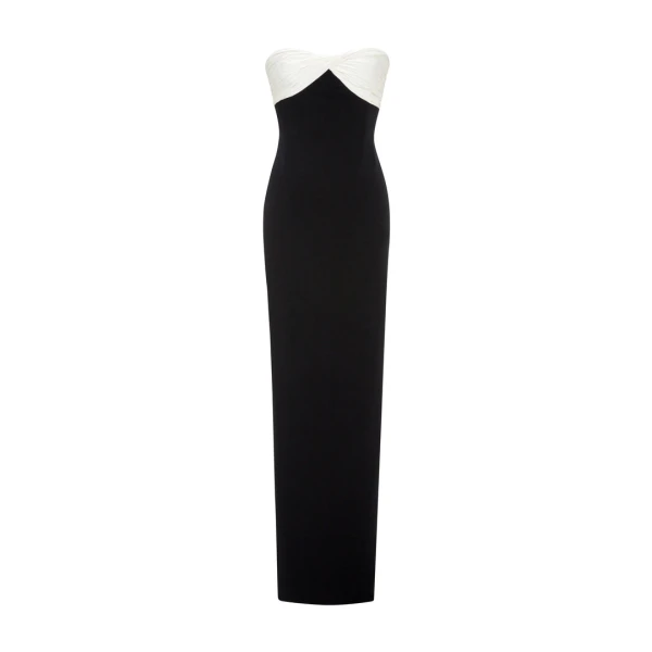 Marmar Halim Pleated Silk Crepe Gown Gowns