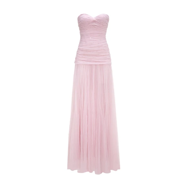 Marmar Halim Sequined Embroidered Tulle Dress Dresses