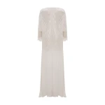 Marmar Halim Silk Roseya Hand Pleated Kaftan Dresses