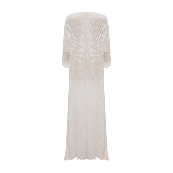 Marmar Halim Silk Roseya Hand Pleated Kaftan Dresses