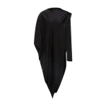 Marmar Halim Silk Satin Asymmetrical Top With One Shoulder Pad Top