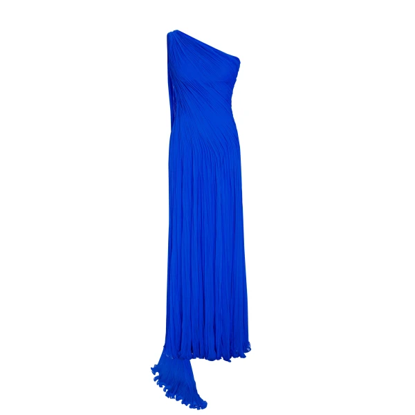 Marmar Halim Single-Shoulder Pleated Sash Dress Dresses