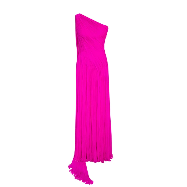 Marmar Halim Single-Shoulder Pleated Sash Dress Dresses