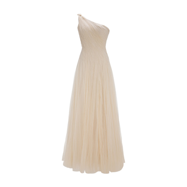 Marmar Halim Single-Shoulder Silk Tulle Gown Gowns