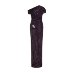 Marmar Halim Tiwsted Sequined With One Shoulder Gown Gowns
