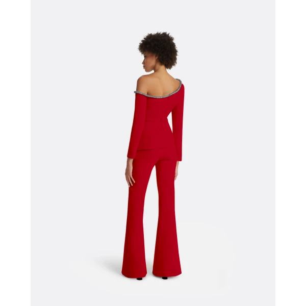 Safiyaa Aime Crimson Top, view 3