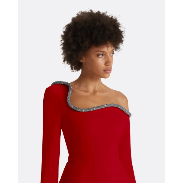 Safiyaa Aime Crimson Top, view 4