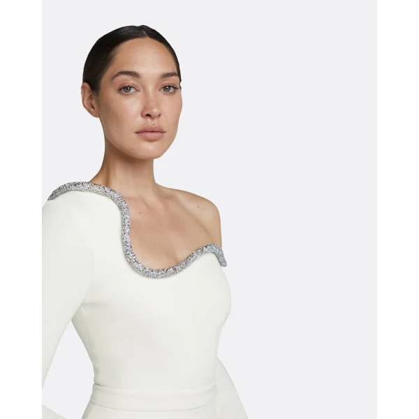 Safiyaa Aime Ivory Top, view 4