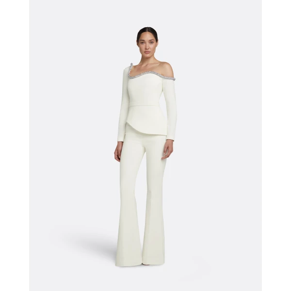 Safiyaa Aime Ivory Top, view 5