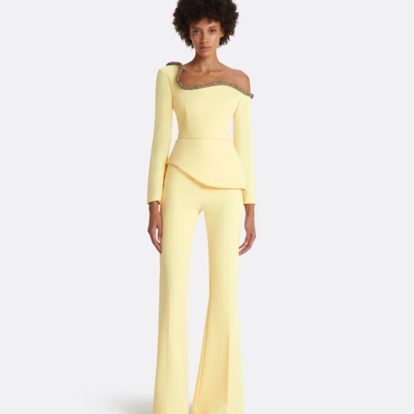 Aime Pale Yellow Top - Image 2