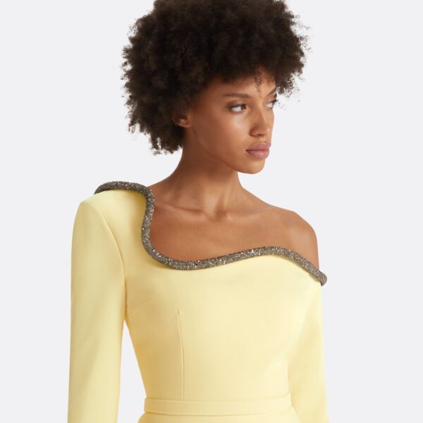 Aime Pale Yellow Top - Image 4
