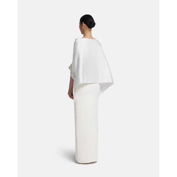 Safiyaa Akari Harness in Porcelain with Crystal Top, view 3