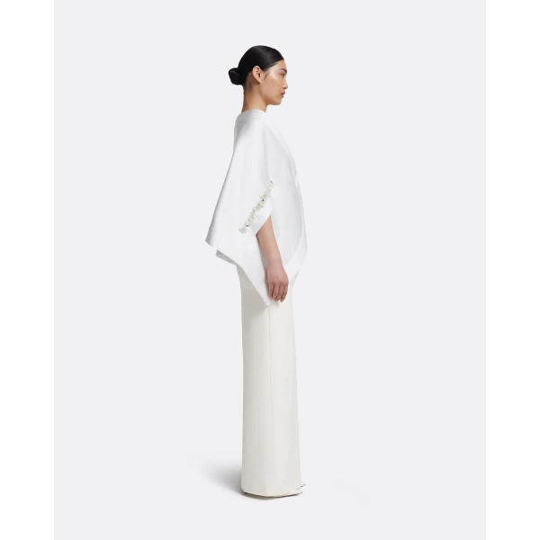 Safiyaa Akari Harness in Porcelain with Crystal Top, view 4