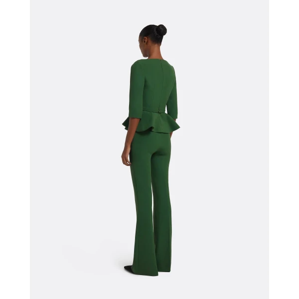 Safiyaa Alexa Trouser in Moss Green, view 3
