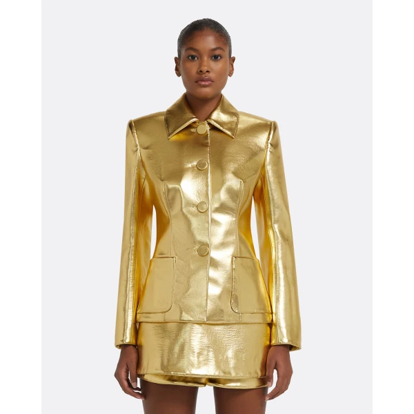 Alfie Jacket in Gold - Image 2