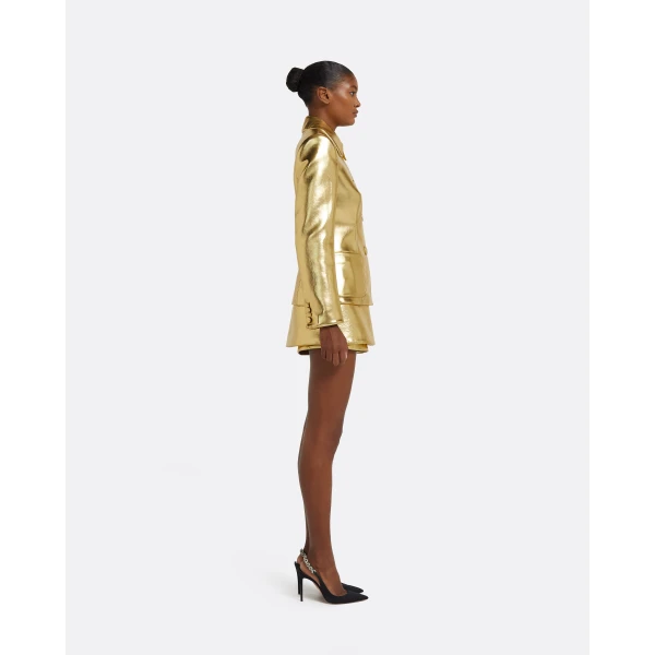 Safiyaa Alfie Jacket in Gold, view 6