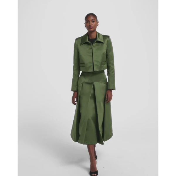 Archie Skirt in Moss Green - Image 6