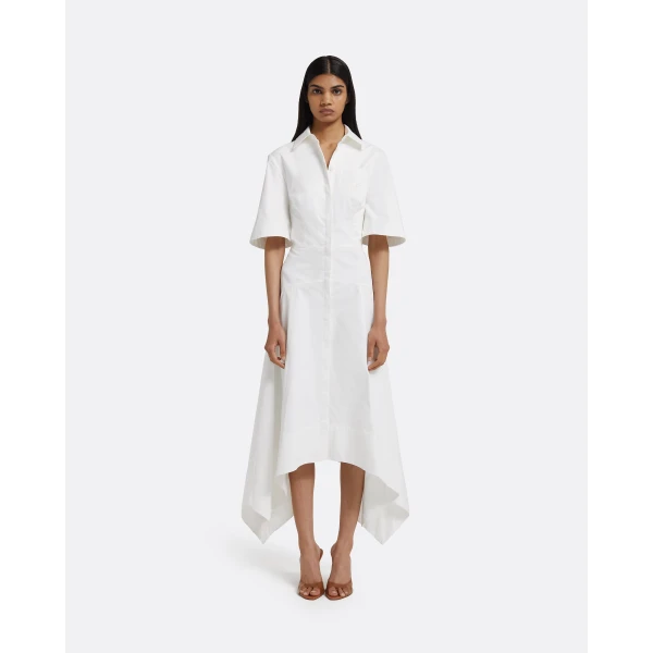 Safiyaa Aster Midi Dress in Ivory, view 2