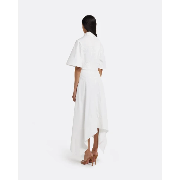 Safiyaa Aster Midi Dress in Ivory, view 3