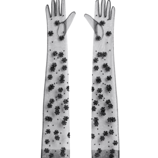 Astin Gloves in Black with Black