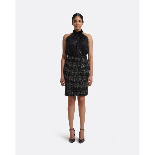 Safiyaa Ayaka Skirt in Black & Gold, view 2