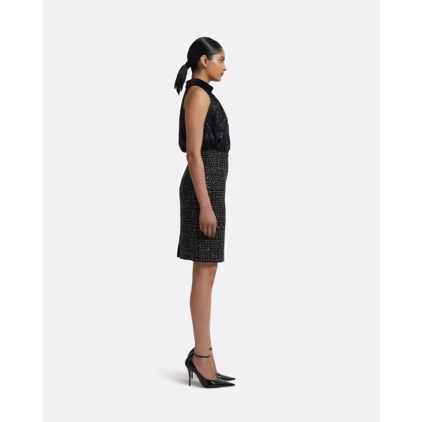 Safiyaa Ayaka Skirt in Black & Gold, view 5