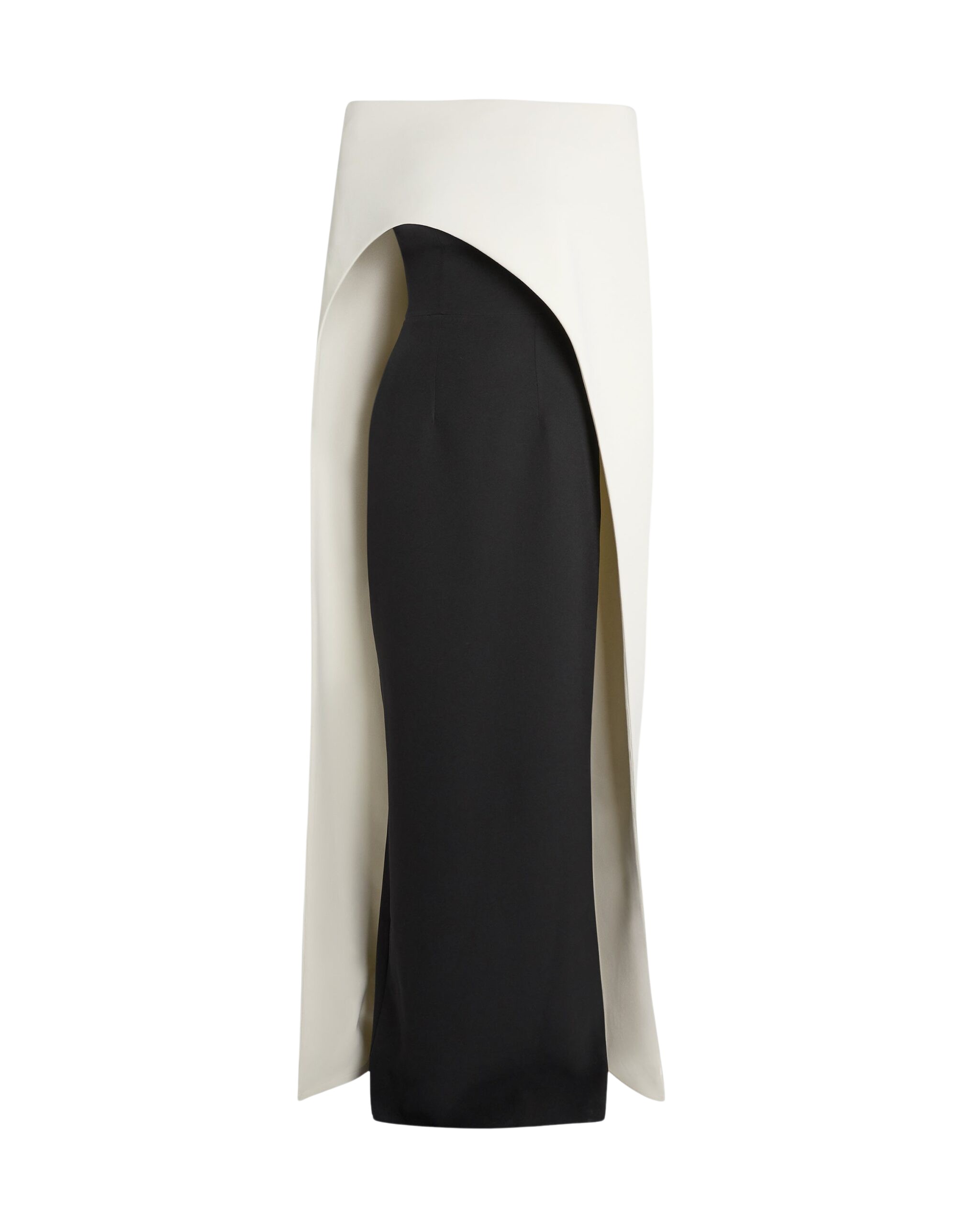 Azrael Long Dress & Maddox Harness in Ivory & Black