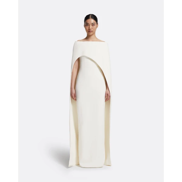 Safiyaa Azrael Long Dress & Maddox Harness in Ivory, view 2